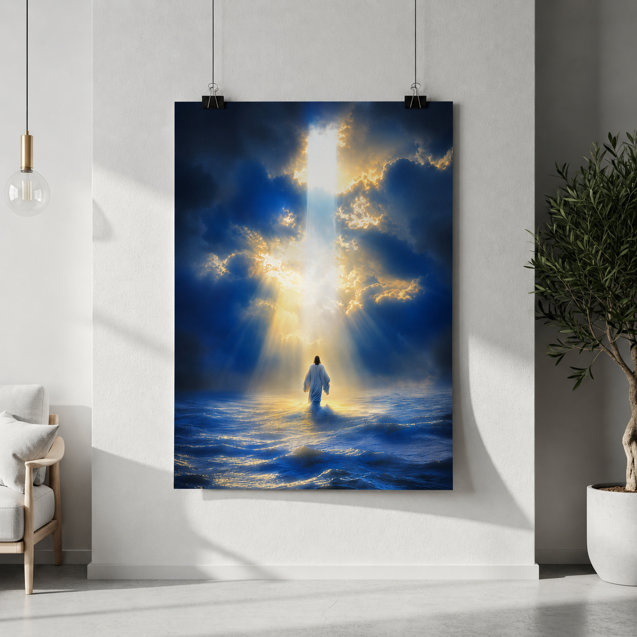 Blue Ocean Walking Personalized Poster