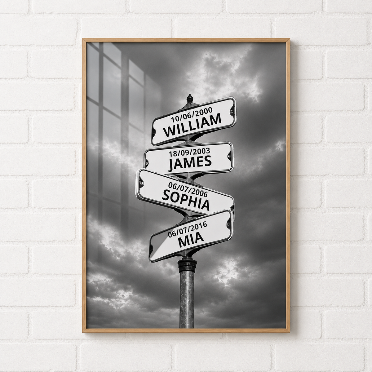 My Street Sign Custom Children Names Personalized Poster Print