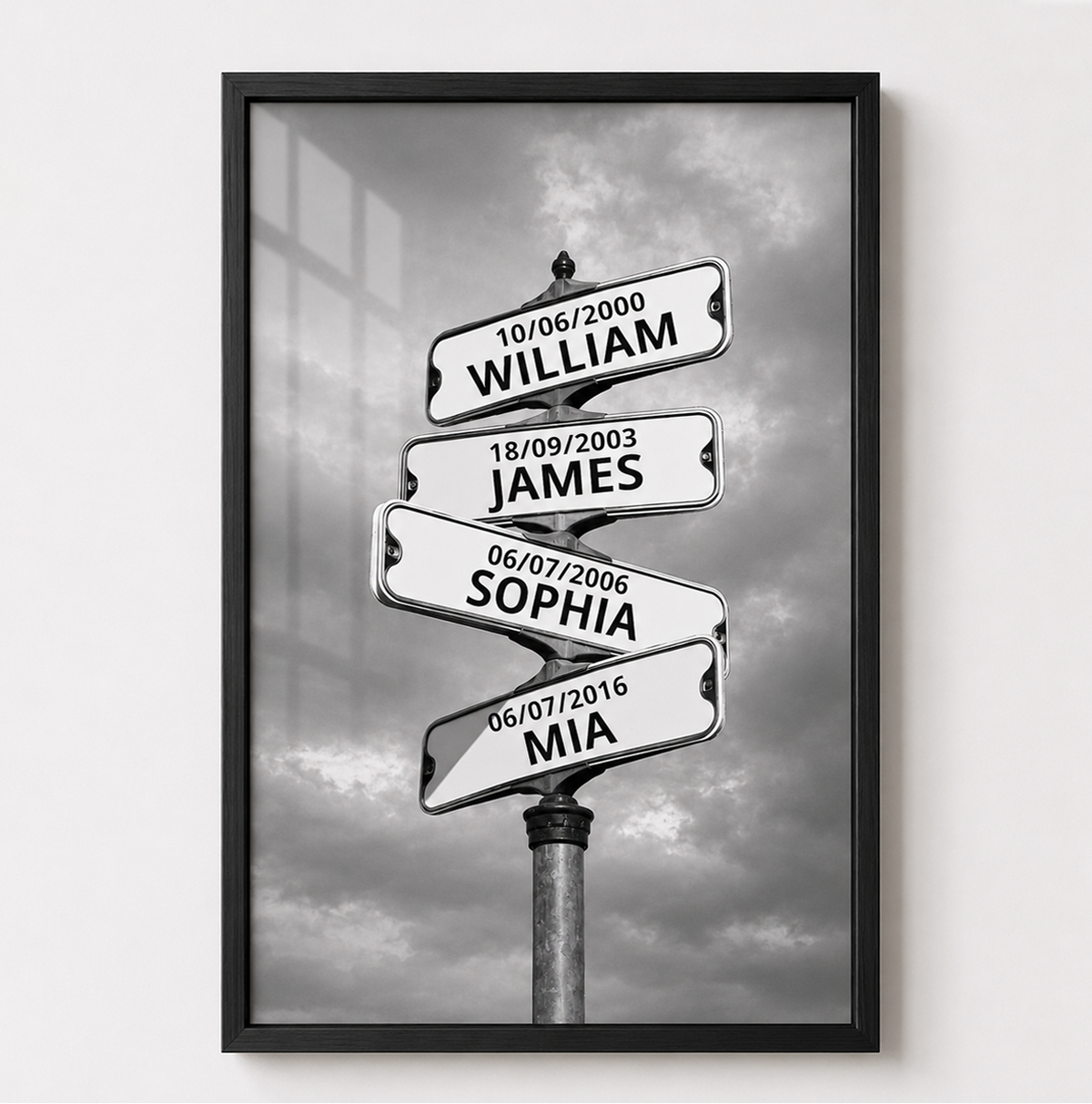 My Street Sign Custom Children Names Personalized Poster Print