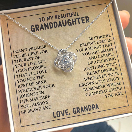 Gift for Granddaughter " Always Keep Me In Your Heart" Necklace