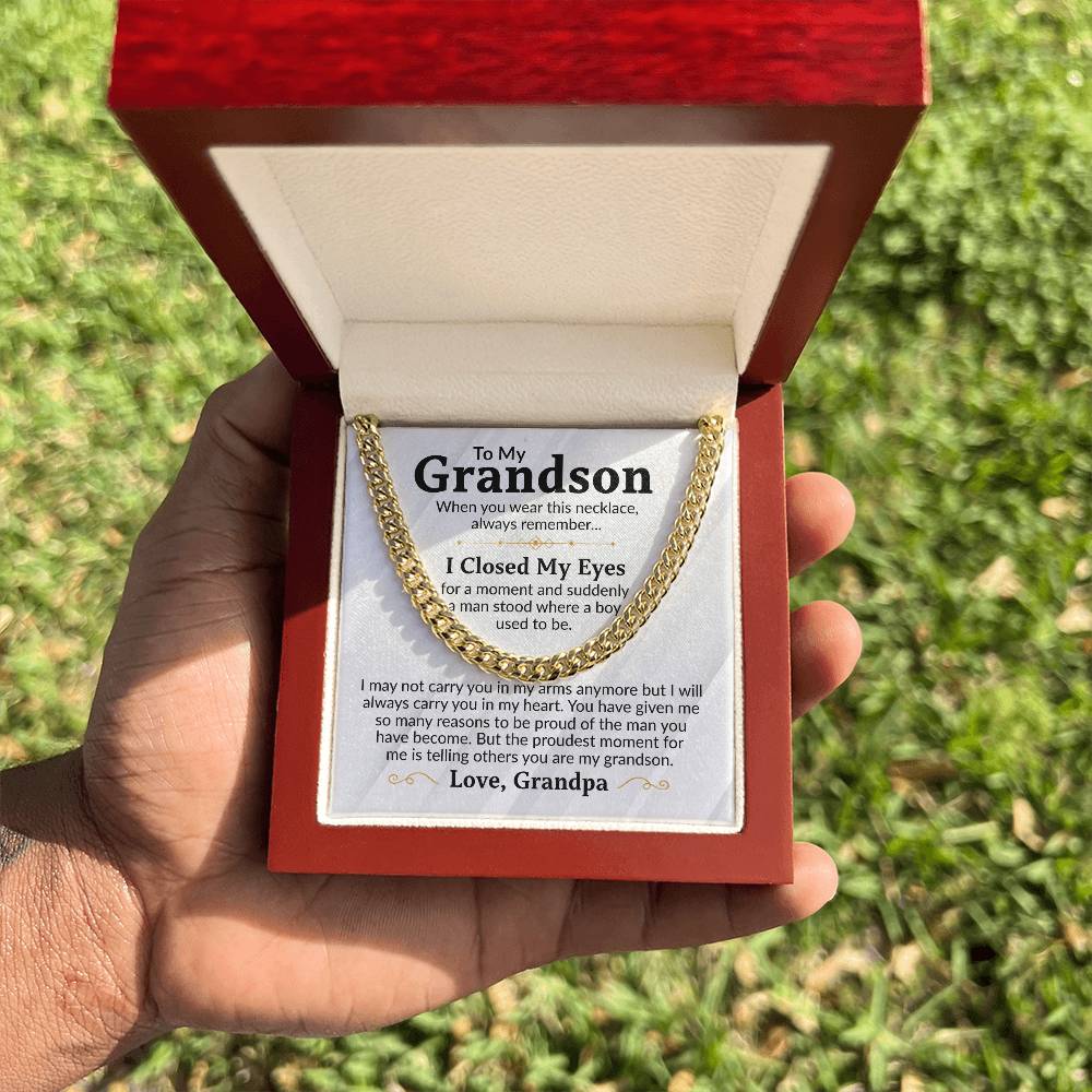 Grandson - Proudest Moments - Cuban Link Chain