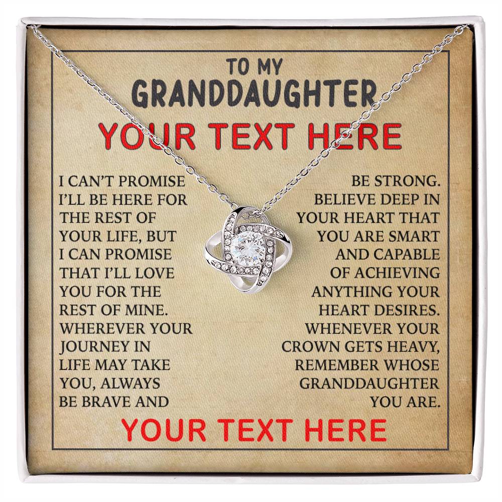 To My Beautiful Granddaughter - Always Be Brave - Personalized Beautiful Gift 02