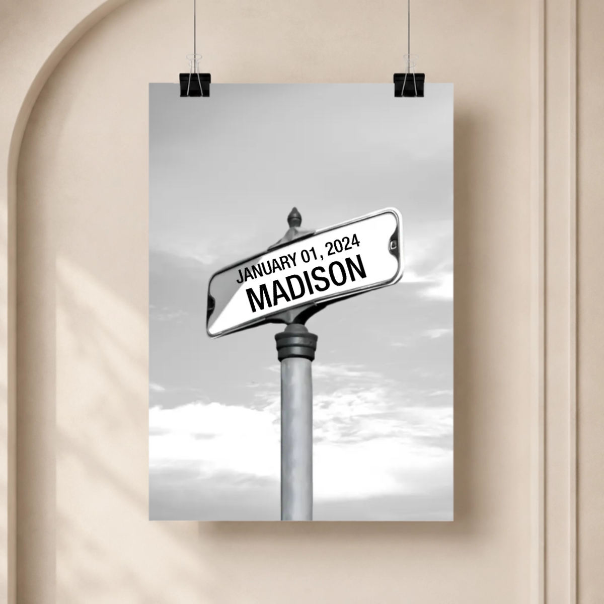 My Street Sign Custom Children Names Personalized Poster Print