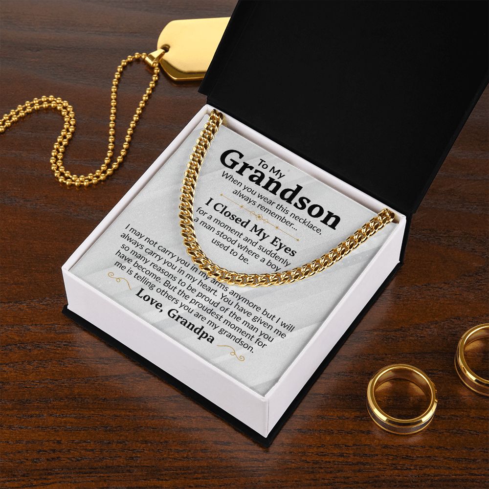 Grandson - Proudest Moments - Cuban Link Chain