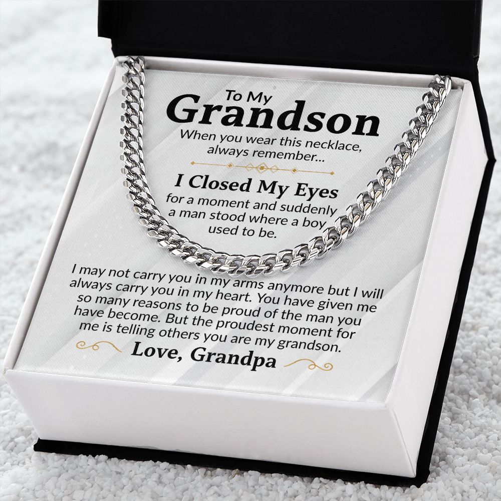 Grandson - Proudest Moments - Cuban Link Chain