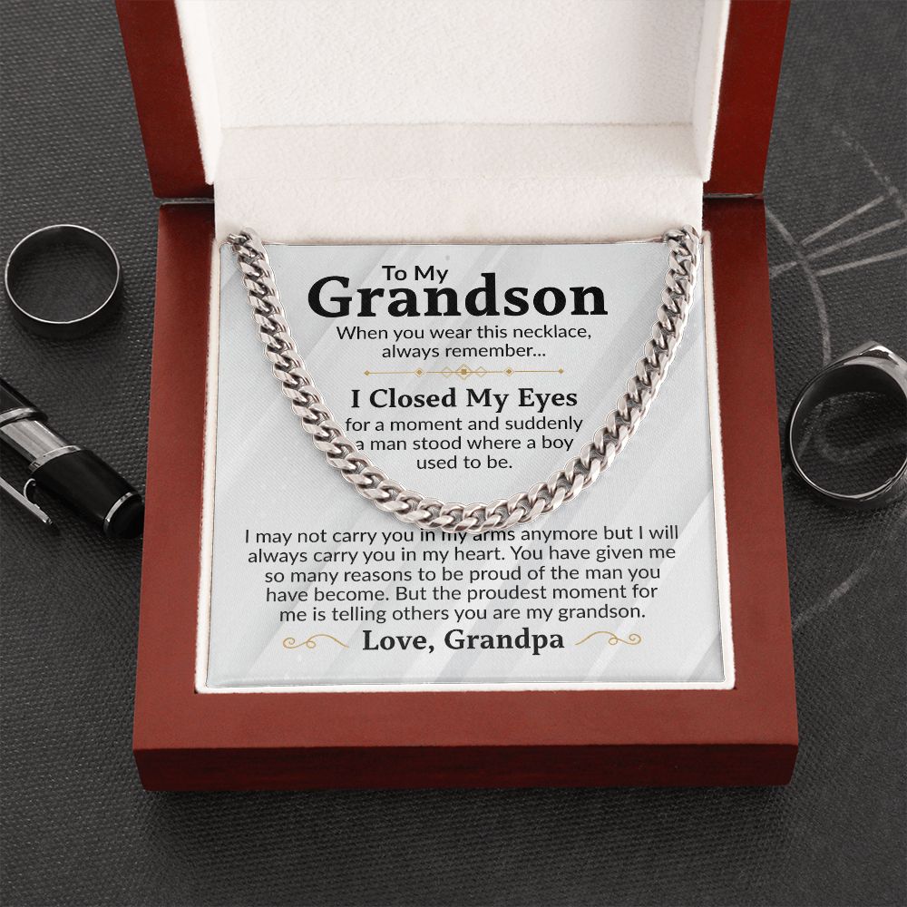 Grandson - Proudest Moments - Cuban Link Chain