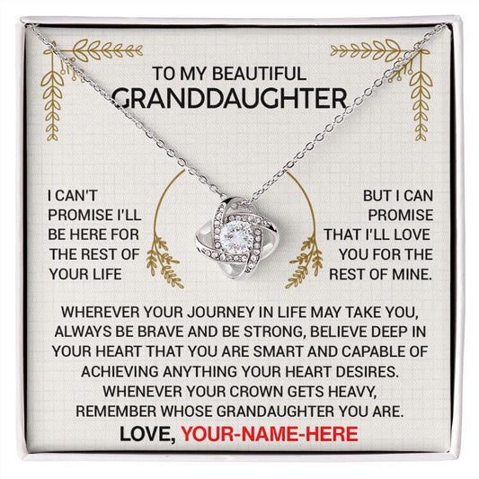 To My Granddaughter - Personalized Beautiful Gift