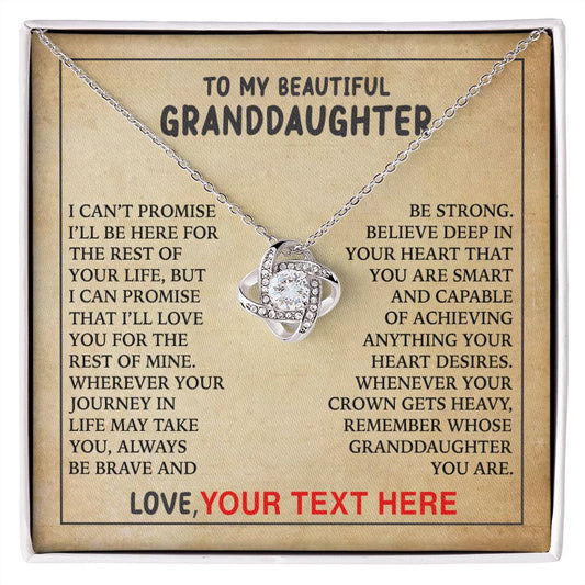 To My Beautiful Granddaughter - Always Be Brave - Personalized Beautiful Gift