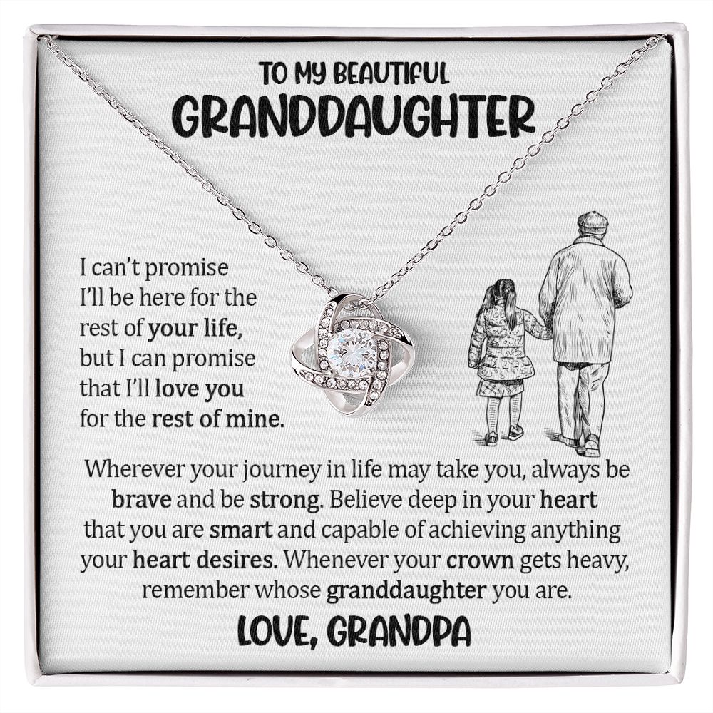 To My Granddaughter - Unbreakable Bond Necklace