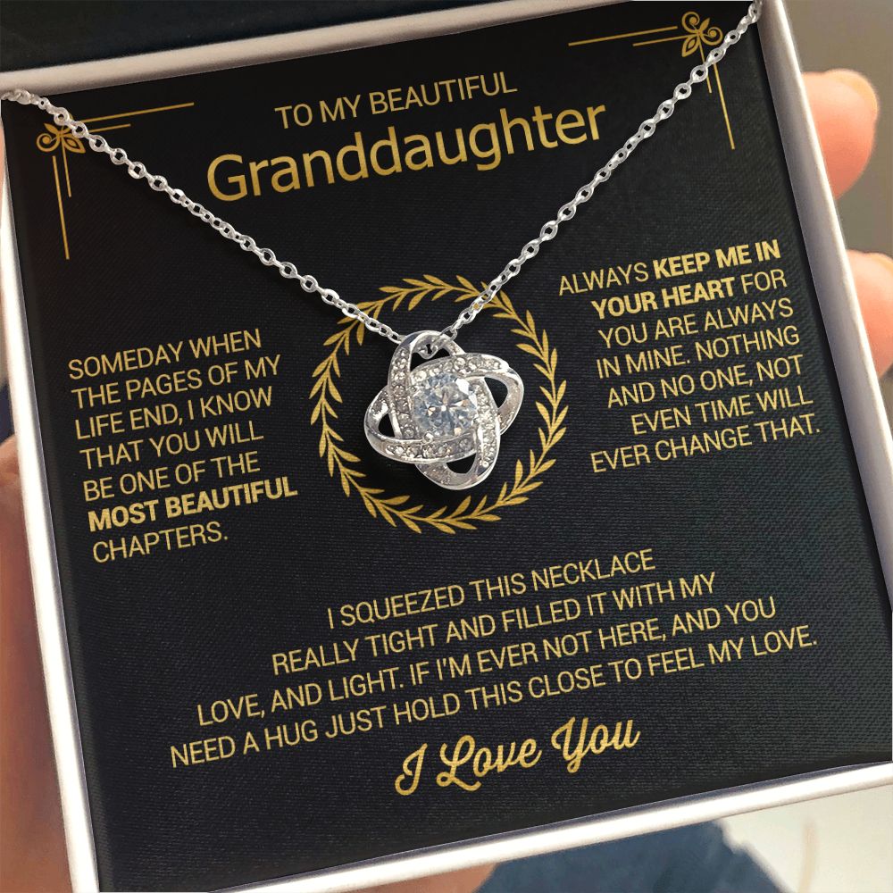 To My Beautiful Granddaughter - Always - Love Knot