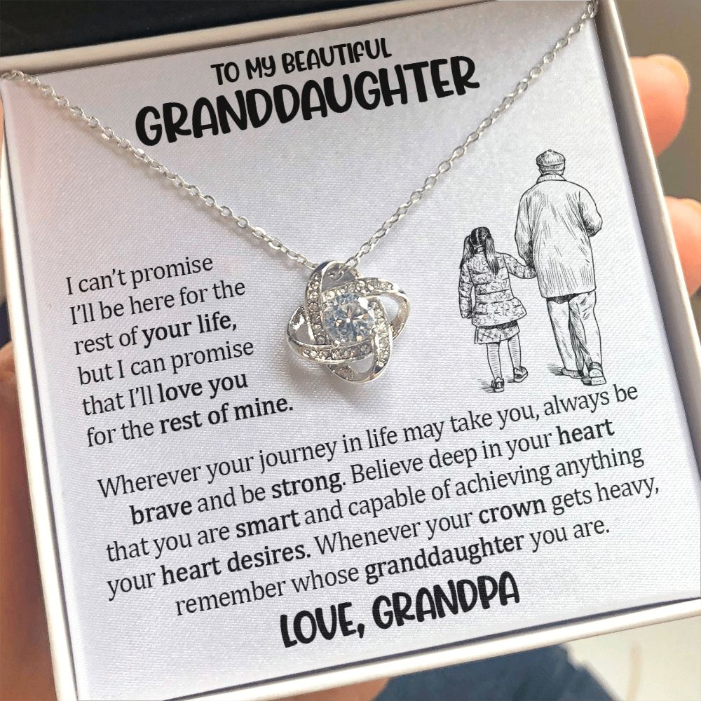 To My Granddaughter - Unbreakable Bond Necklace