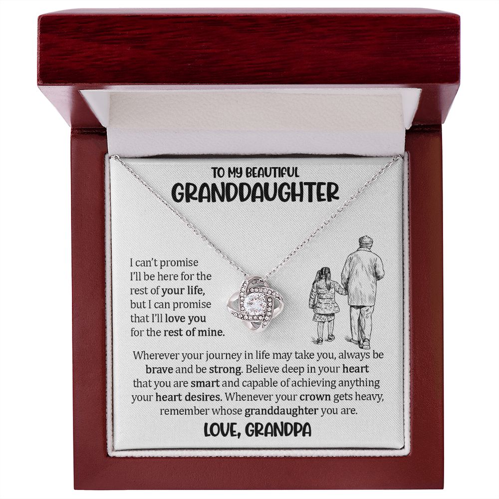 To My Granddaughter - Unbreakable Bond Necklace