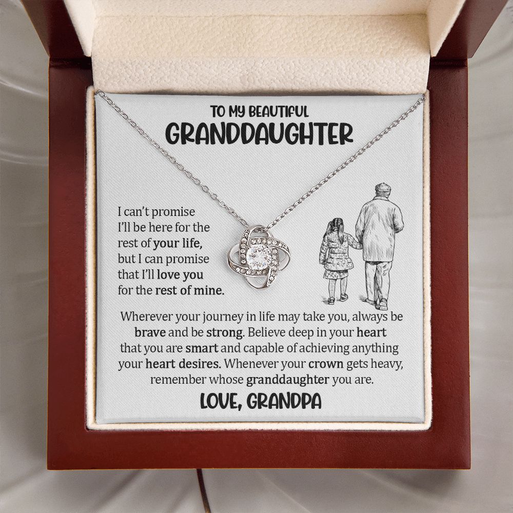 To My Granddaughter - Unbreakable Bond Necklace